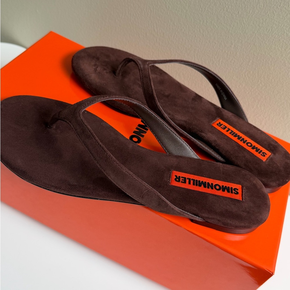 Simon Miller Dark Brown Suede Sandals